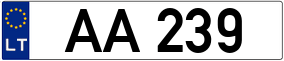 Trailer License Plate